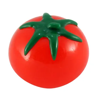 

Novelty Simulation Squishy Toy Fruit Food Tomato Shaped Tomato water ball Toys Stress Relief Squish Anti Stress Reliever Kawaii