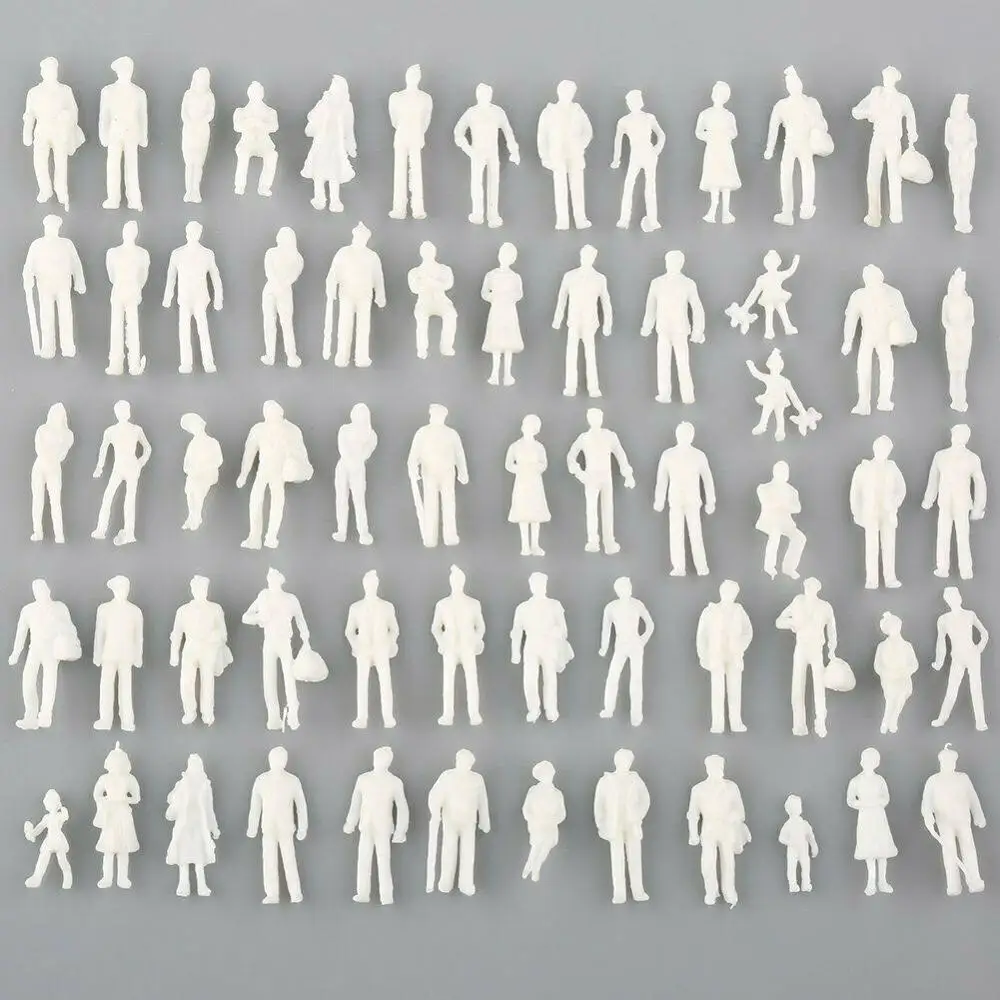 100PCS White Architectural 1:300 масштабные фигуры модель People|figures people|model figures peoplescale model |