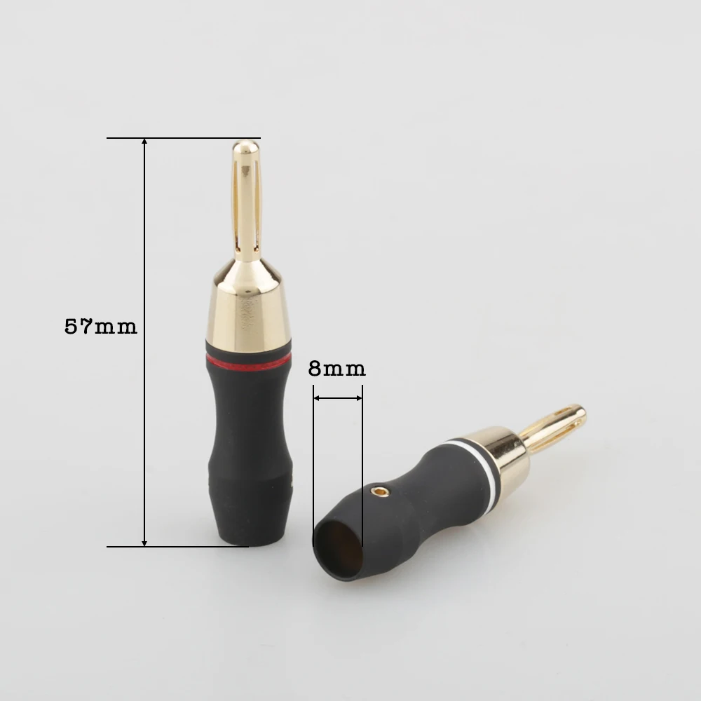 8xAudiocrast BL002 Позолоченный разъем типа банан HiFi Высокое качество кабель динамика