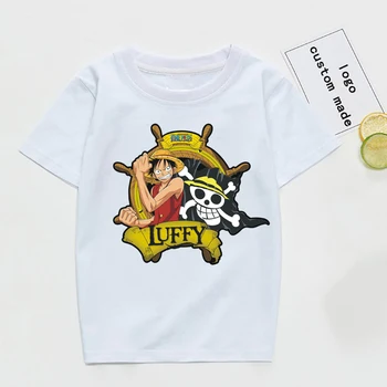 

Kids Tshirt Children Baby Girls Boys Short Sleeve Casual Tee Shirt One Piece Luffy and Sanji Pairs Rubber Key Toddler T-shirt