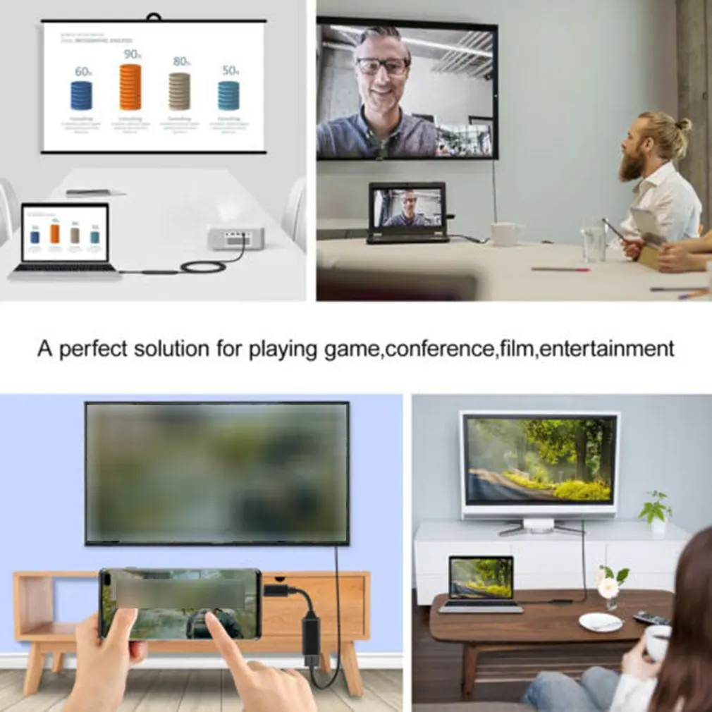 USB-C HDMI адаптер для проектора монитора HDTV Тип C к HDMI конвертер для MacBook Pro Для iMac для samsung