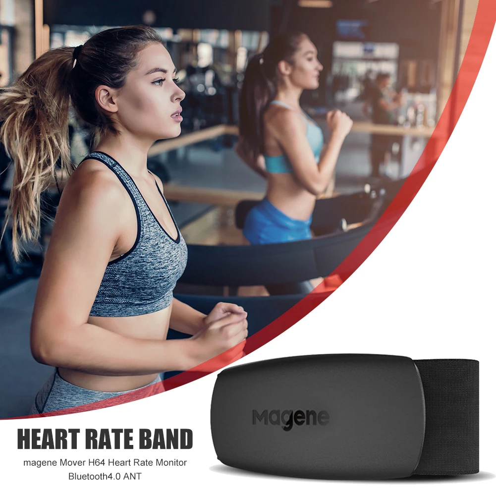 Heart Rate Monitor Band Pulse Sensor Meter FitnessBelt MAGENE H64 Bluetooth ANT 