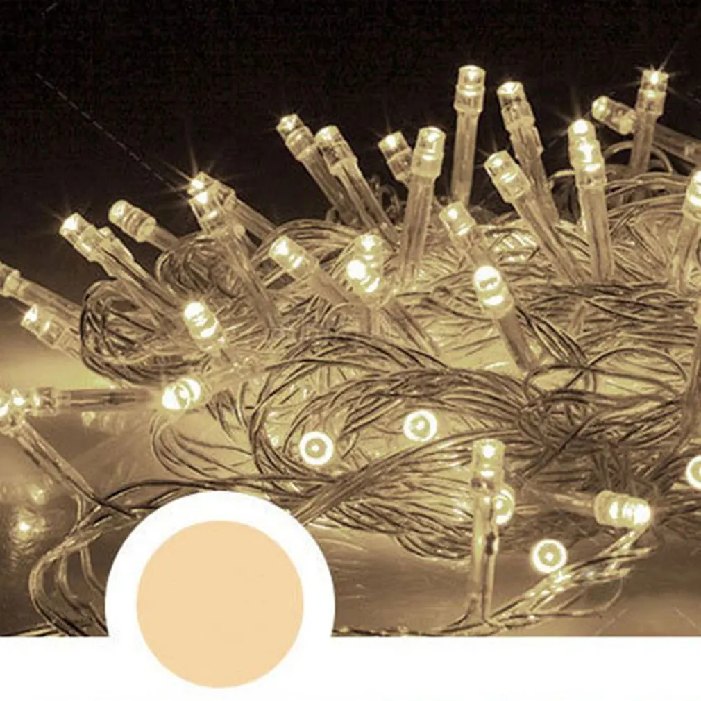 10 м RGB светодиодный Сказочный светильник светодиодный струнный светильник s Рождественская гирлянда вечерние свадебные украшения Рождественский светильник EU Plug