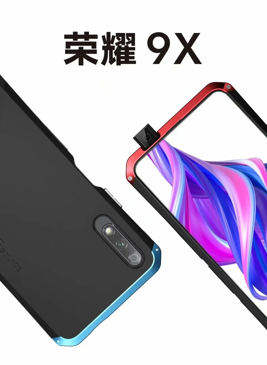 R-JUST защитный чехол для huawei Honor 9X Pro, металлический алюминиевый+ Гибридный ударопрочный чехол для huawei Honor 9X Pro
