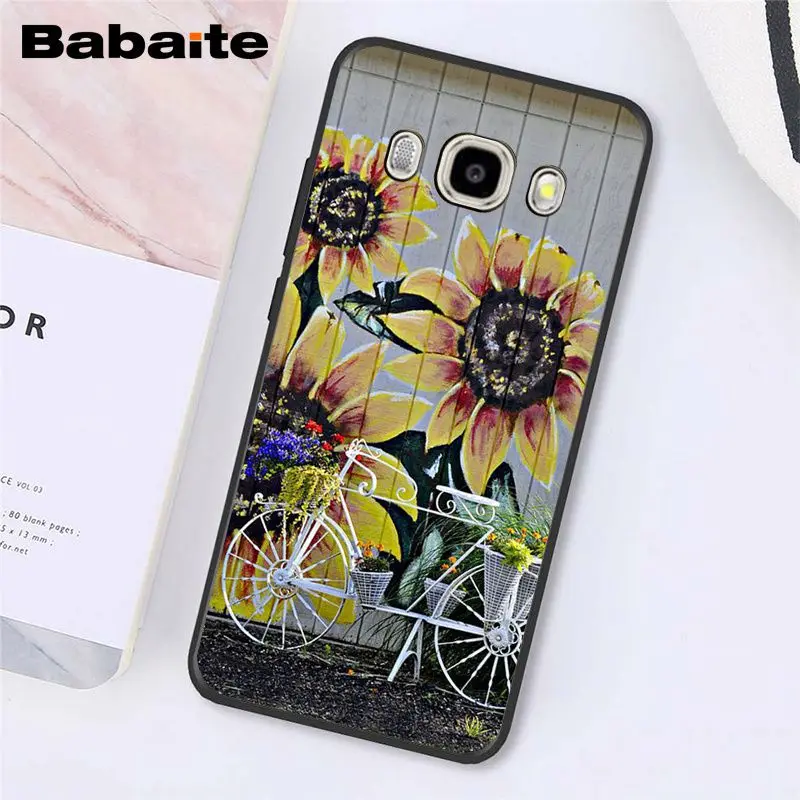 Babaite Милая летняя Маргаритка Подсолнух цветочный цветок PhoneCase чехол для samsung Galaxy J7 J6 J8 J4 J4Plus J7 DUO J7NEO J2 J5 Prime