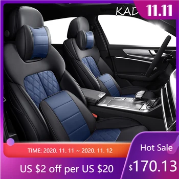 

KADULEE Custom Leather car seat covers For BMW 7 Series F01 F02 F03 F04 G11 G12 E65/66 X1 E84 F48 F49 Automobiles Seat Covers