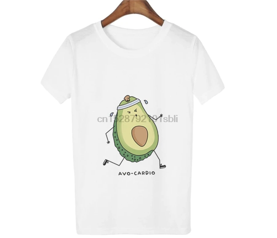 Авокадо Avo кардио-белая футболка со слоганом Tumblr хипстер забавная для работы