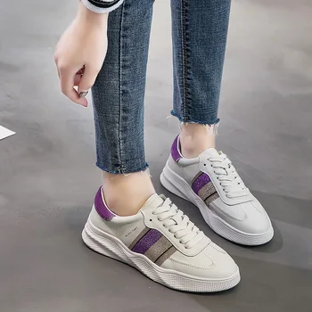 

2019 spring new comfortable simple color matching casual shoes women trend comfortable wild flat shoes.