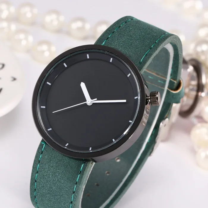 Men Casual Quartz Watches Fashion Handsome Watches Round Dial Leather Strap Couple Watches LL@17