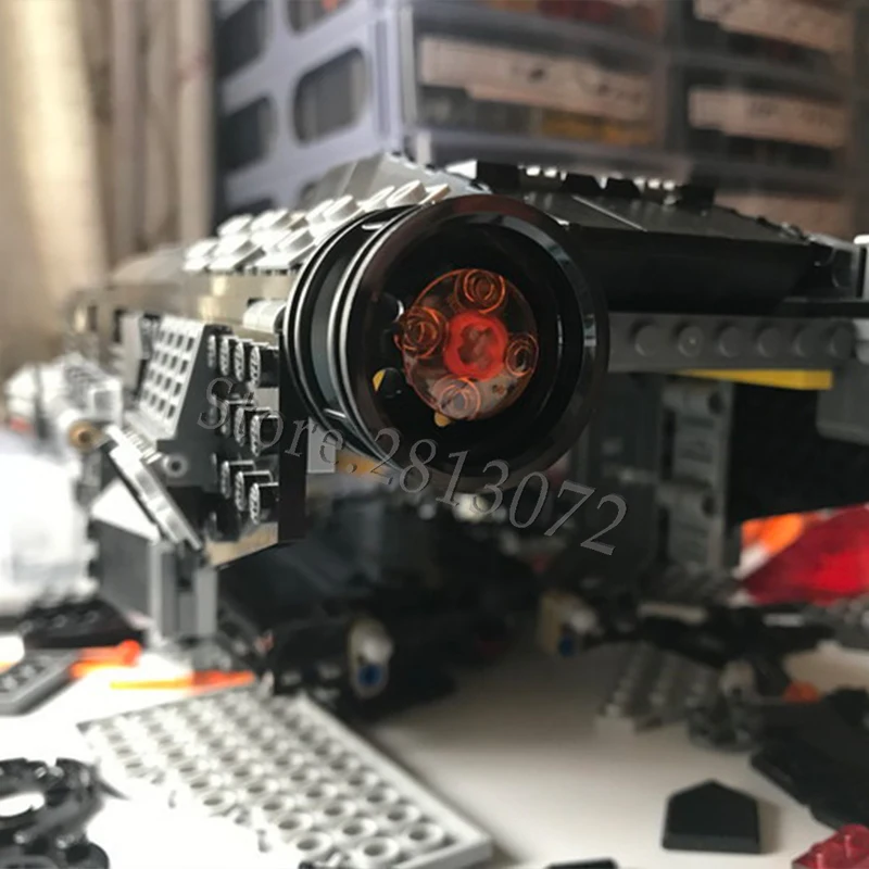 10846 Серия DC Flying Fox Batmobile Airlift Attack 991 шт. строительные блоки кирпичи игрушки совместимы с 76087