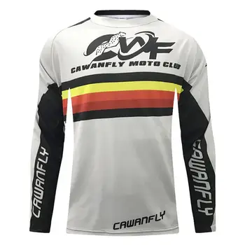 

CAWANFLY Men Motocross Jersey Dirt Bike Riding Shirt Quick Dry Bicycle Jersey MTB MX ATV Riding Top