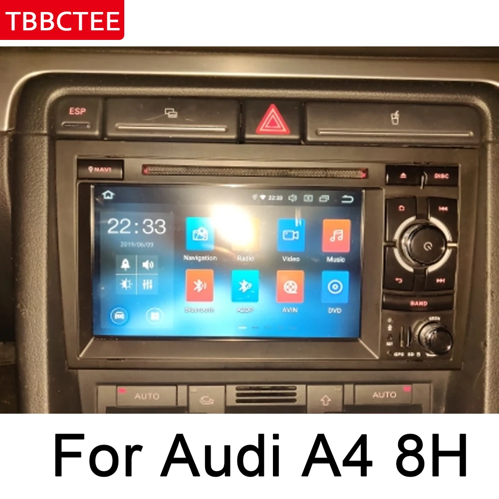 Радио GPS-навигатор мультимедийная система Wi-Fi BT AUX для Audi A4 S4 RS4 8E 8H 2002 ~ 2008 MMI