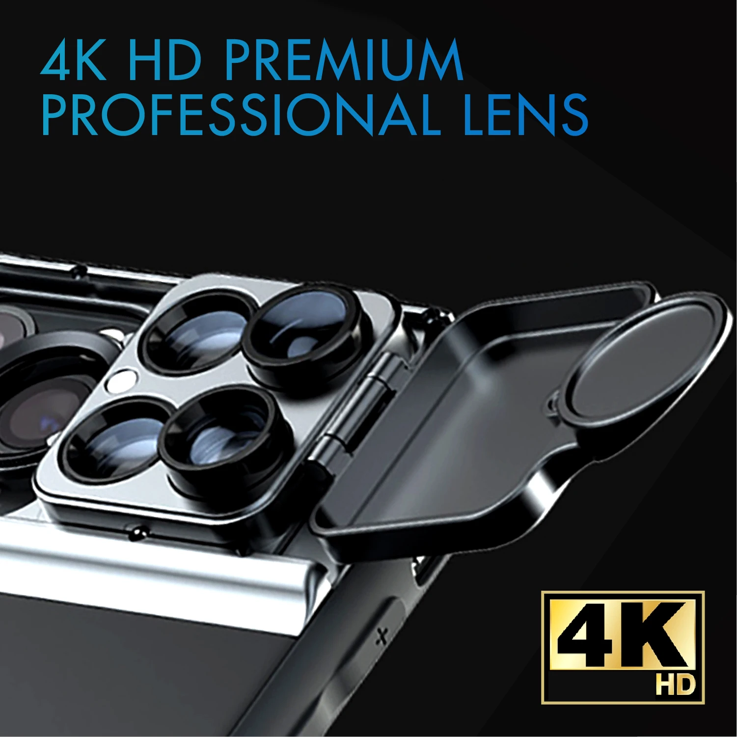 Набор чехлов UCable для объектива телефона 5 в 1 чехол iPhone 11 Pro Max 4K Super HD Macro Lens CPL Fisheye
