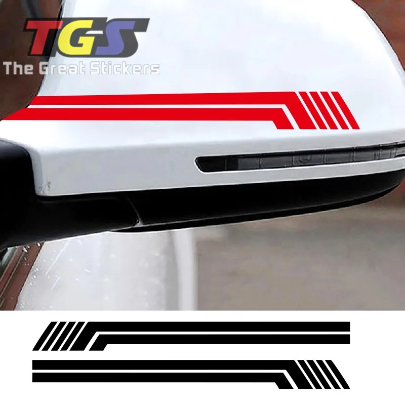 

Car Sticker Rearview Mirror Side Decal Stripe For HYUNDAI Solaris Elantra Skoda Opel Mokka kia sportage audi a4 b8 volvo Xc60