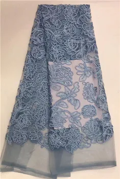 

Latest party dress material French tulle lace popular net lace fabric for sewing PDN570(5yards/lot)