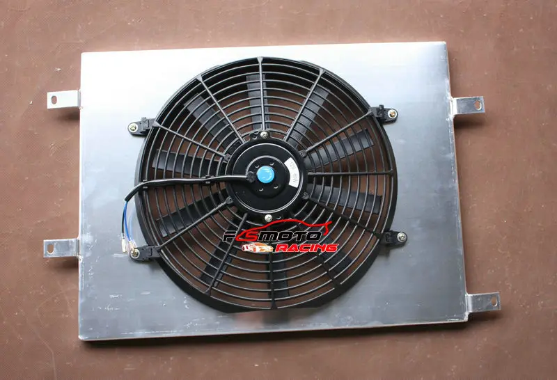 Абсолютно алюминиевый кожух+ вентилятор для Jeep Wrangler YJ/TJ 2.4L-4.2L 1987-2006 88 89 90 91 92