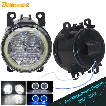 

Buildreamen2 For Mitsubishi Pajero Closed Off-Road Vehicle 2007-2012 Car H11 4000LM LED Lamp Fog Light Angel Eye DRL 12V 2 Piece
