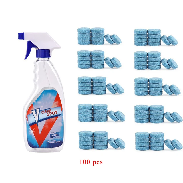 100/50/10Pcs Multifunction Effervescent Spray Cleaner Set Clean Spot Home Cleaning Concentrate Window Floor kitchen CleaningTool Bottle 100pcs