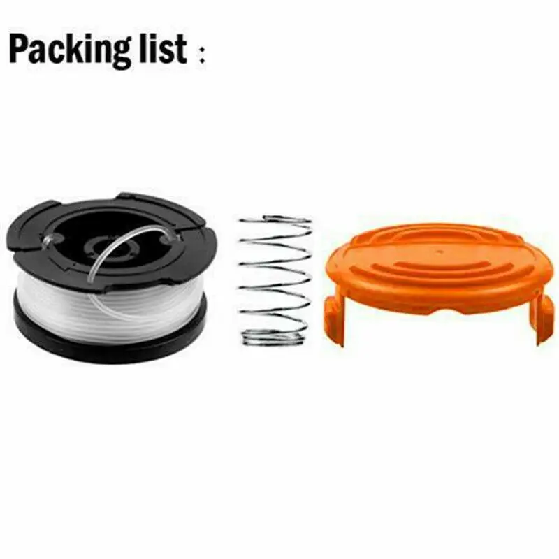 best grass strimmer String Trimmer Strimmer Orange Cover Cap+Spool Line+Spring Kit Replacement For Black & Decker Lawn Mower Grass Cutter Repair electric earth auger