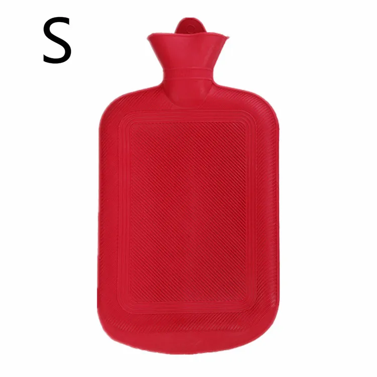 Red S 0,3/0,5/1,8 л Резиновые грелки для воды, впрыска воды, ручная теплая зимняя грелка, продукт, ручные ноги, грелки, сумки для воды, портативная бутылка - Цвет: Red S