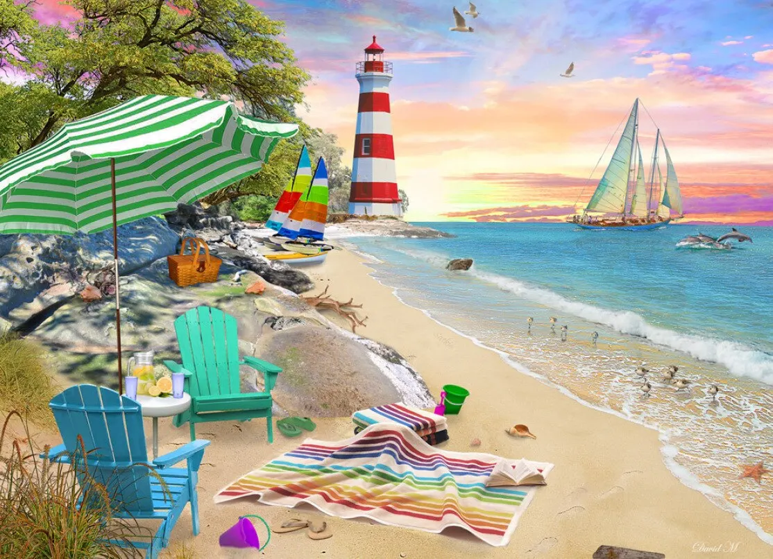 

Высококачественный фон для фотосъемки с изображением маяков моря пляжа парусника компьютерная печать Живописный фон