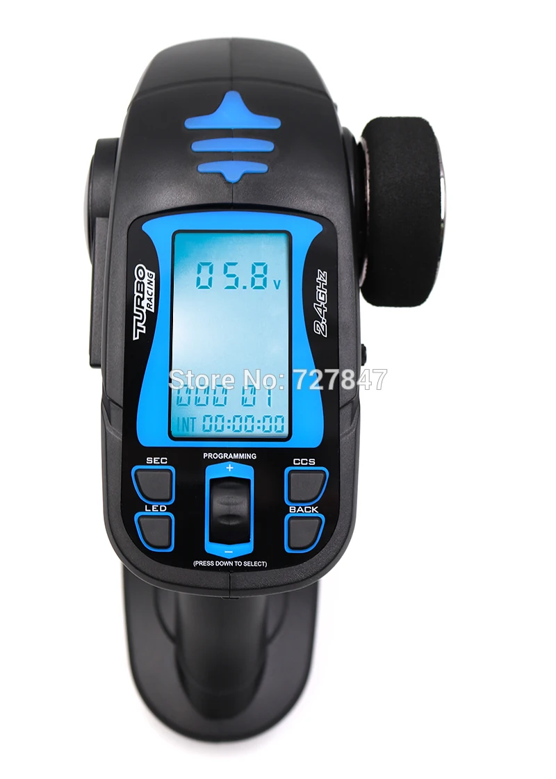

TURBO Racing TB-TX2 2.4GHz 7CH Gun RC Radio system controller remote control with Receiver TB-RX2 For RC Car Boat