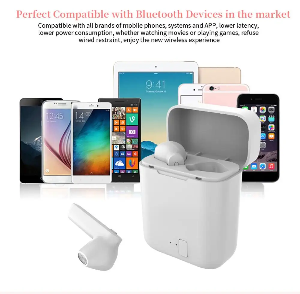 Bluetooth 5,0 гарнитура TWS беспроводные наушники подарки мини наушники Hifi стерео наушники с зарядной коробкой