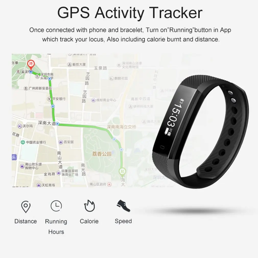 Водонепроницаемый смарт-браслет Smartband 4,0 с 0,86 дюймовым OLED сенсорным экраном мониторинг сна подсчет шагов