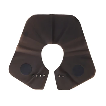 

Silicone Shawl Silicone Cutting Super Collar Neck Shield Haircut Shawl Waterproof Non-Stick Hairstyle Hair Loss-Gray+Black