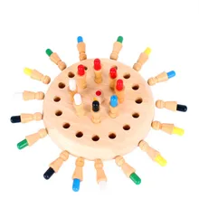 Детские деревянные карты памяти матч шахматы-палочки игра Забавный блок настольная игра развивающий цвет Когнитивная способность игрушка для детей