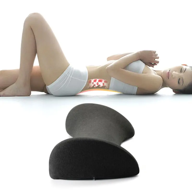 New Memory Foam Sleeping Lumbar Support Waist Pillows Bamboo Charcoal Correction Cushion for Orthopedic Backache Pregnant woman | Дом и сад