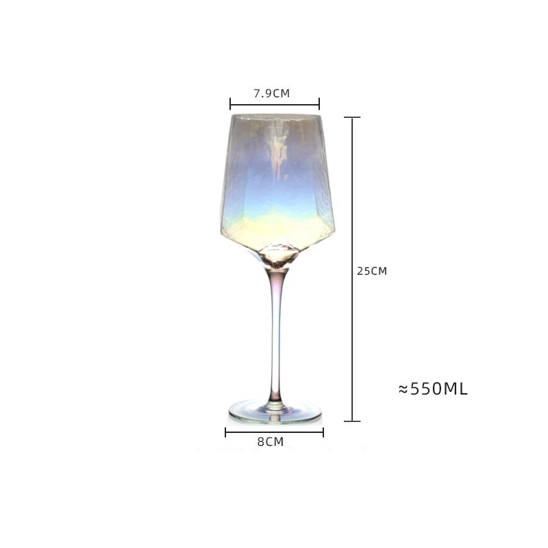 Пномпень Алмазная форма бокал для вина без свинца хрустальный бокал для шампанского винтажный бокал ручной работы Вечерние стаканы для воды на свадьбу - Цвет: M07