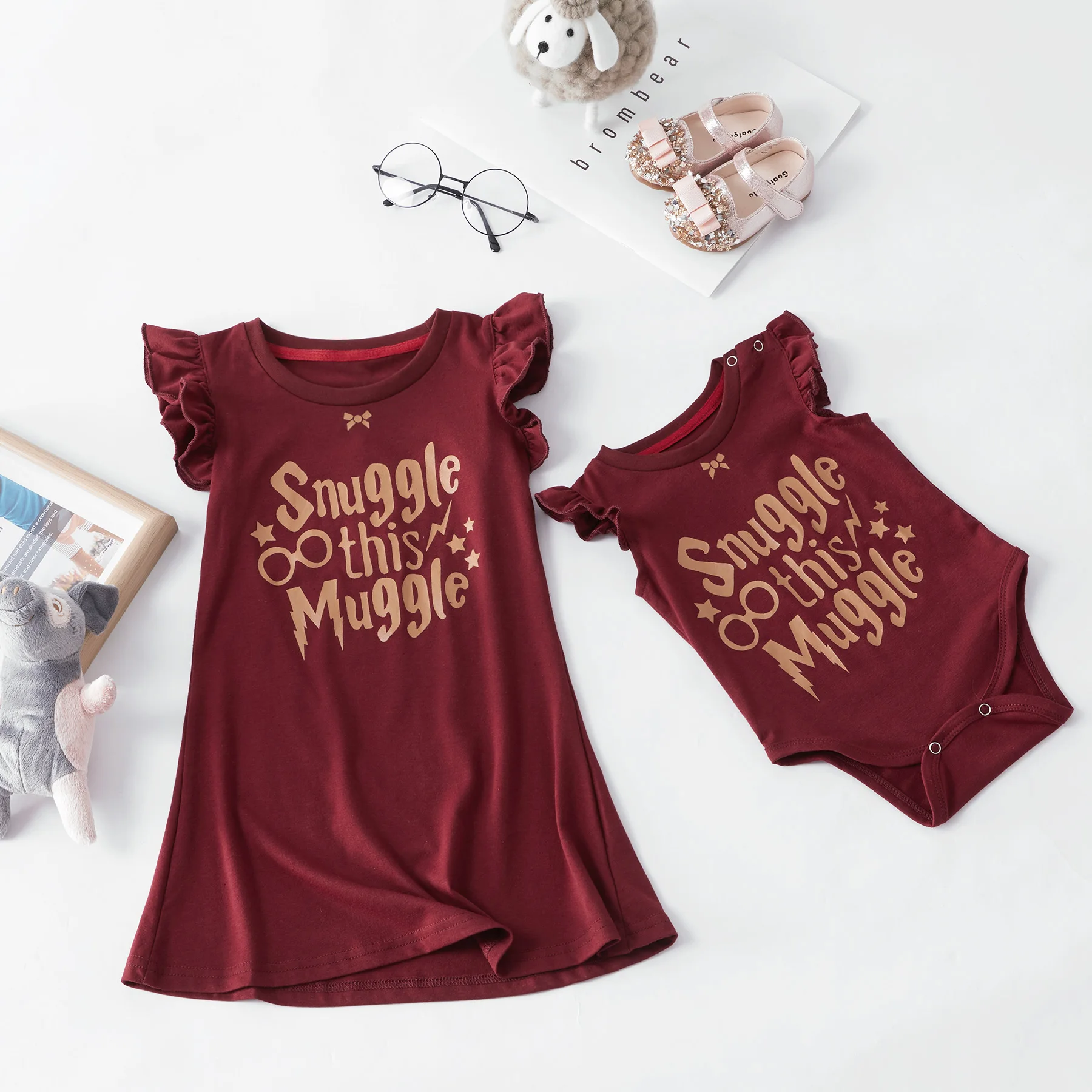 

PatPat Summer and Spring Magic Matching Dress for Baby and Sister Matching Outfits Family Look Outerwear