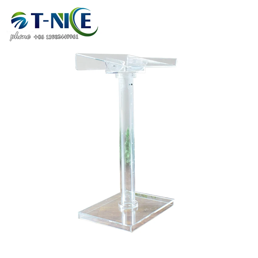 Adjustable Lectern Reading Surface Platform Pulpit Design Acrylic Podium Easy Assembly Lectern Detachable Furniture