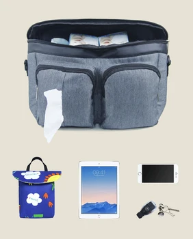 

Baby Stroller Bag Nappy Diaper Mummy Bag Large Capacity Organizer Baby Travel Feeding Bottle Bag Stroller Accessories
