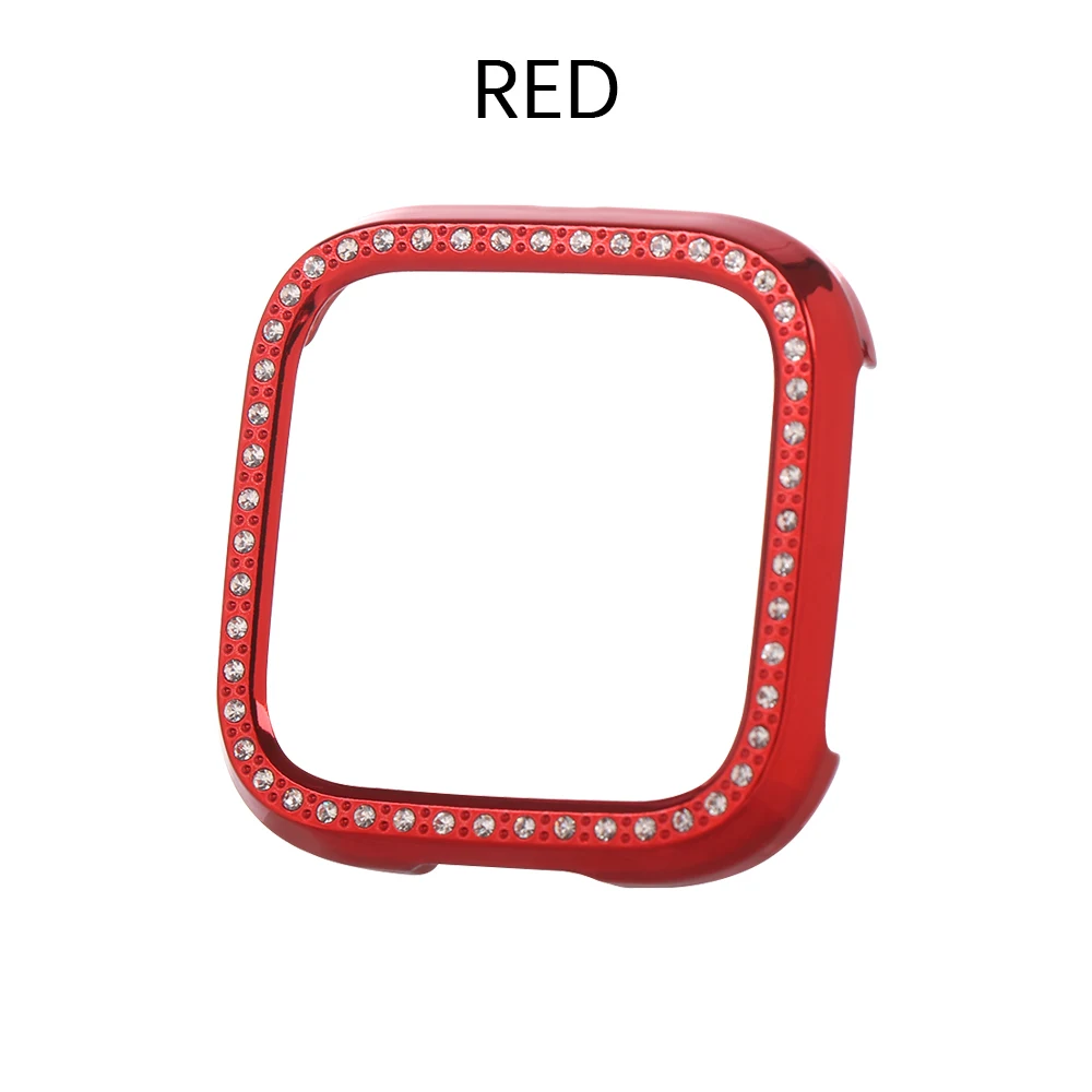 Мягкий ТПУ протектор 360 градусов защитный чехол для Fitbit Versa 2 Band Спорт Мода покрытие аксессуары экран защитный чехол - Цвет: red 1