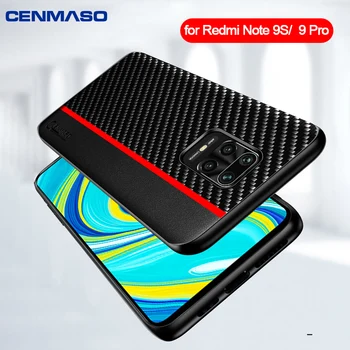 

For Redmi Note 9S 9 Pro 8 7 8T Case Carbon Fiber Leather Cover for Xiaomi Mi Note 10 9 SE Lite Case Protection Soft Edge Cover
