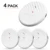 4PCS WHITE ALARM