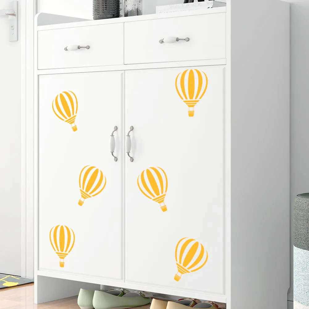 Colorful Hot Air Balloon Cloud Wall Stickers For Kids Rooms Bedroom Home Decor Living Room Wall Decals Mural VA726BN 20*30cm
