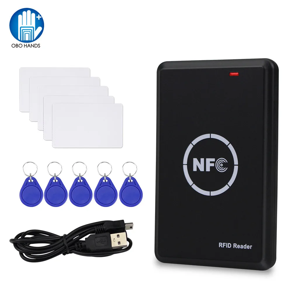 Дубликатор RFID NFC 125 кГц брелок для копирования считыватель смарт-карт запись 13 56
