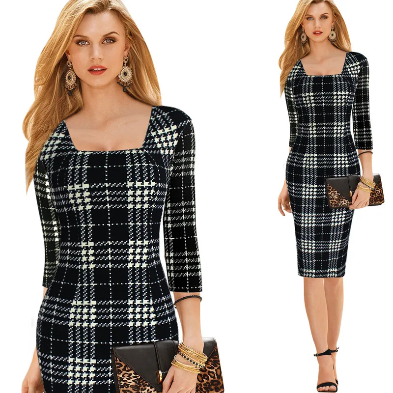 

Fashion Dress Collar Middle Sleeve Dress A1122-2 Victoria Women 's Striped Feathers Summer Cotton Blending Full Silk