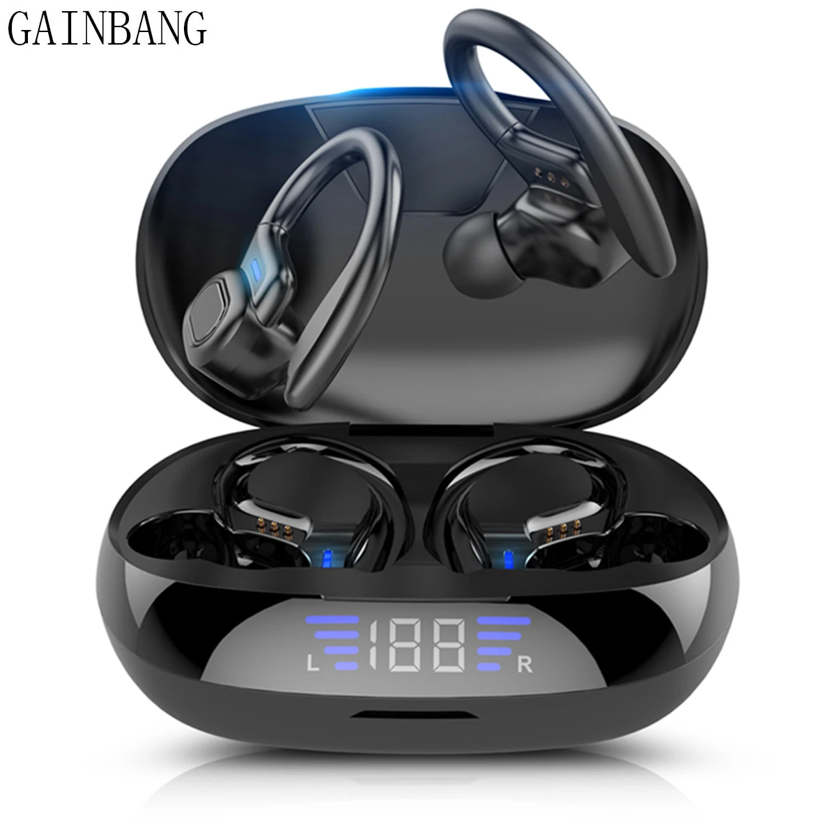 GAINBANG VV2 TWS Wireless Bluetooth Earphones Touch Control Earbuds Noise Canceling Headphones Sport Waterproof Headset With Mic bluetooth headphones for tv