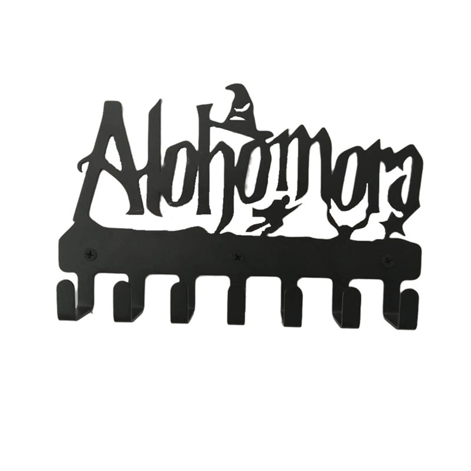 New Alohomora Letter Key Holder Multipurpose Metal Wall Mounted Hooks for Home Living Room Bedroom Decorative Hooks Organization 4