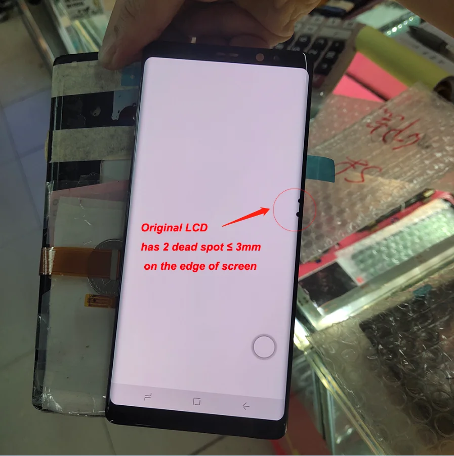 ЖК-дисплей с мертвой пятной для samsung Galaxy Note 8 N9500 N950F ЖК-дисплей кодирующий преобразователь сенсорного экрана в сборе
