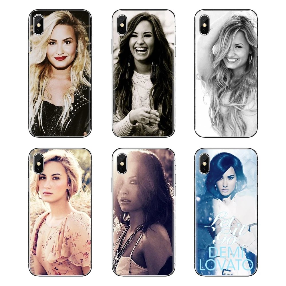 Музыкальный певец Superstar Demi Lovato для iPod Touch Apple iPhone 4 4s 5 5S SE 5C 6 6S 7 8 X XR XS Plus MAX прозрачные