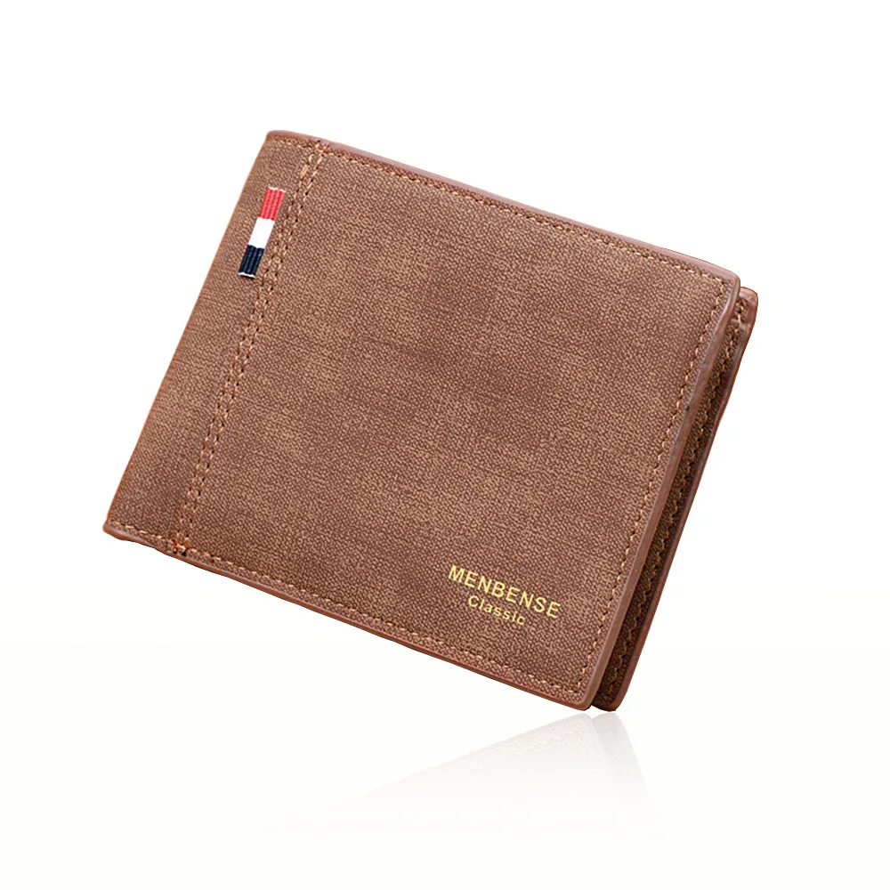 Clásica para hombres, Cartera de cuero de la PU de alta calidad carteras masculinas titular de la Tarjeta de pasaporte cubierta monederos