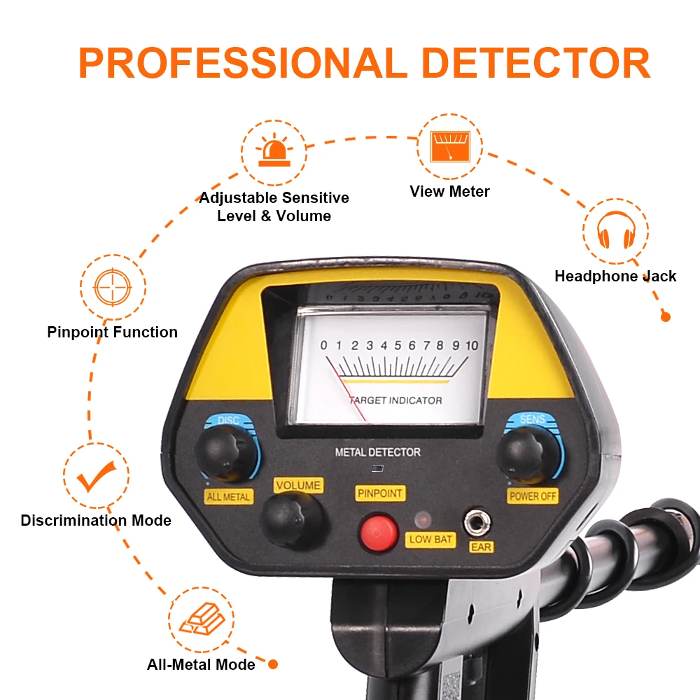 Koop Accessoires + 4080 Ondergrondse Metaaldetector Hoge Gevoeligheid PIN pointer onderwater zoeken gold Digger Zoeken Treasure Hunter
