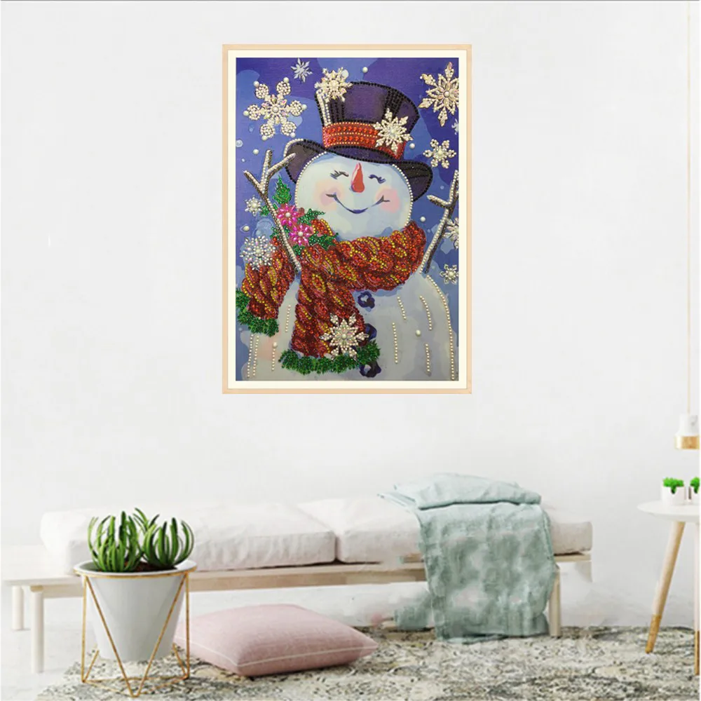 

5D DIY Specials Christmas Snowman Embroidery Paintings Rhinestone Cross Stitch Diamond Embroidery kits Diamond Home Decorative#B