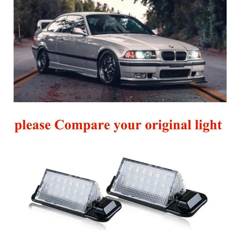 

Car Accessories Special Car License Plate Lamp For Bmw E36 1992-1999 car products canbus error free