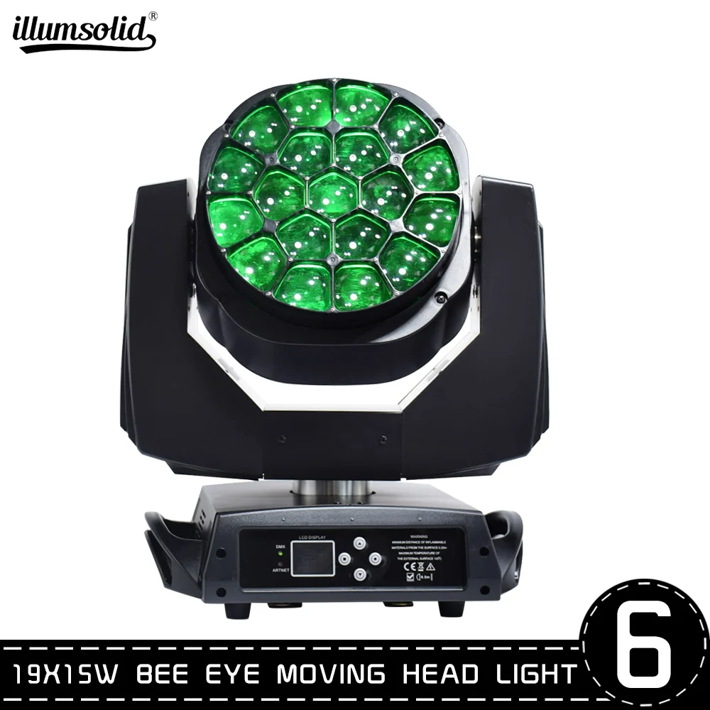 

LED 19x15W Wash Light RGBW 4in1 Moving Head Stage Light DMX Stage Light DJ Nightclub Party Concert Stage Professional 6pcs/lot